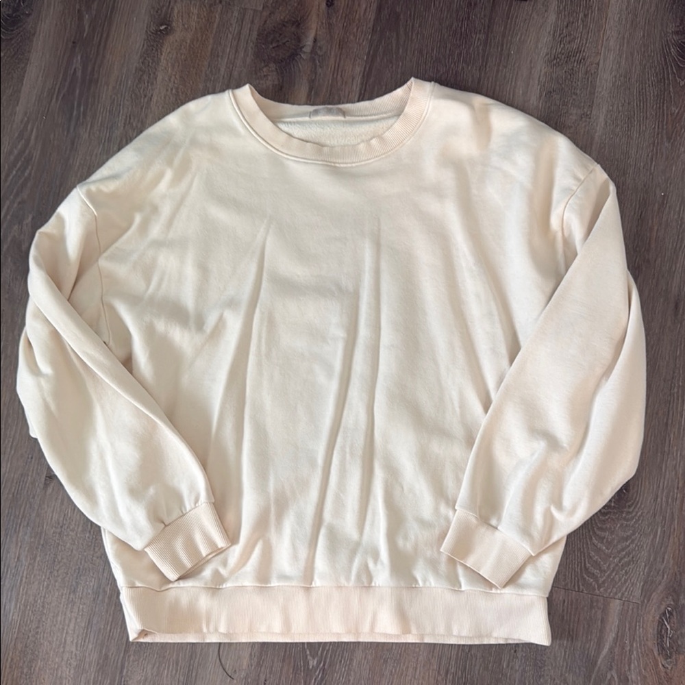 unisex nuuds cream sweatshirt